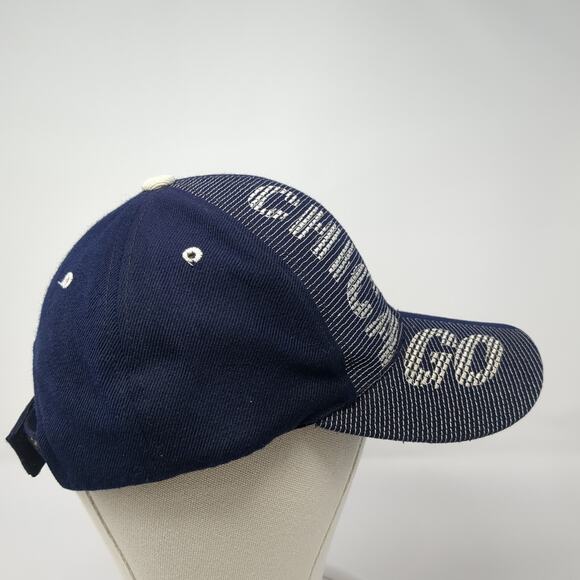 Chicago Strapback Baseball Cap Blue One Size Adjustable Embroidered Sam's Cap - Picture 5 of 9